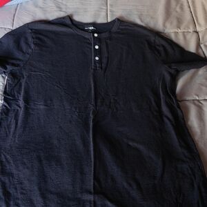 Goodfellow Black Henley Shirt